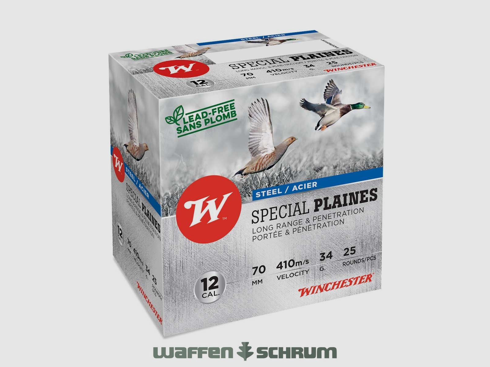 Winchester 12/70 Acier Special Plaines 3,3mm - 34g