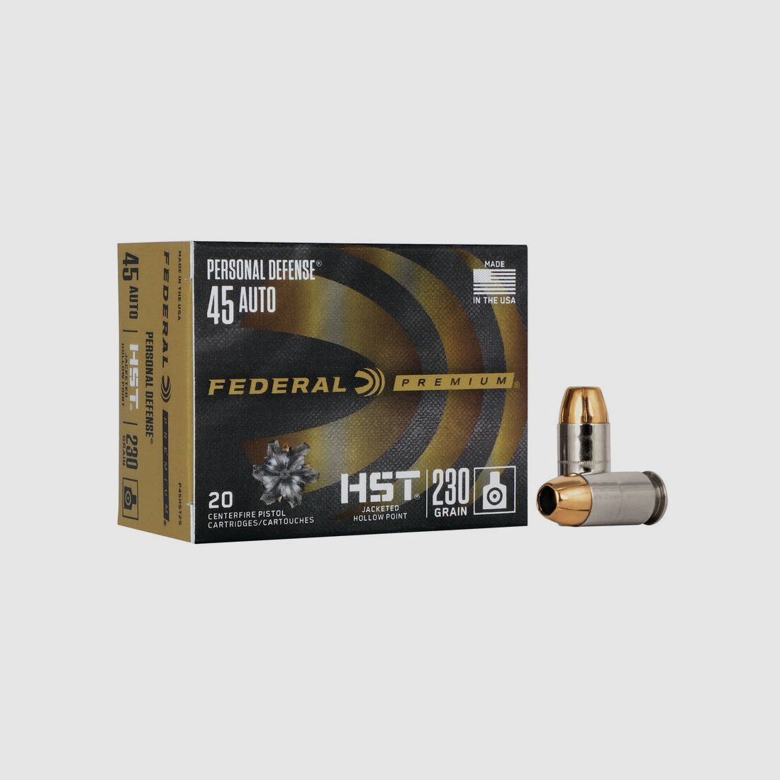 Federal Premium Personal Defense HST .45 ACP 230GR JHP 20 patronen