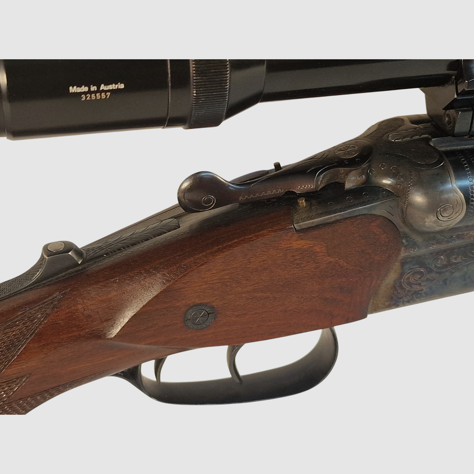 Suhler drilling hardened in caliber .30-06 16/70 22 WinMag with Kahles 2.2-9x42