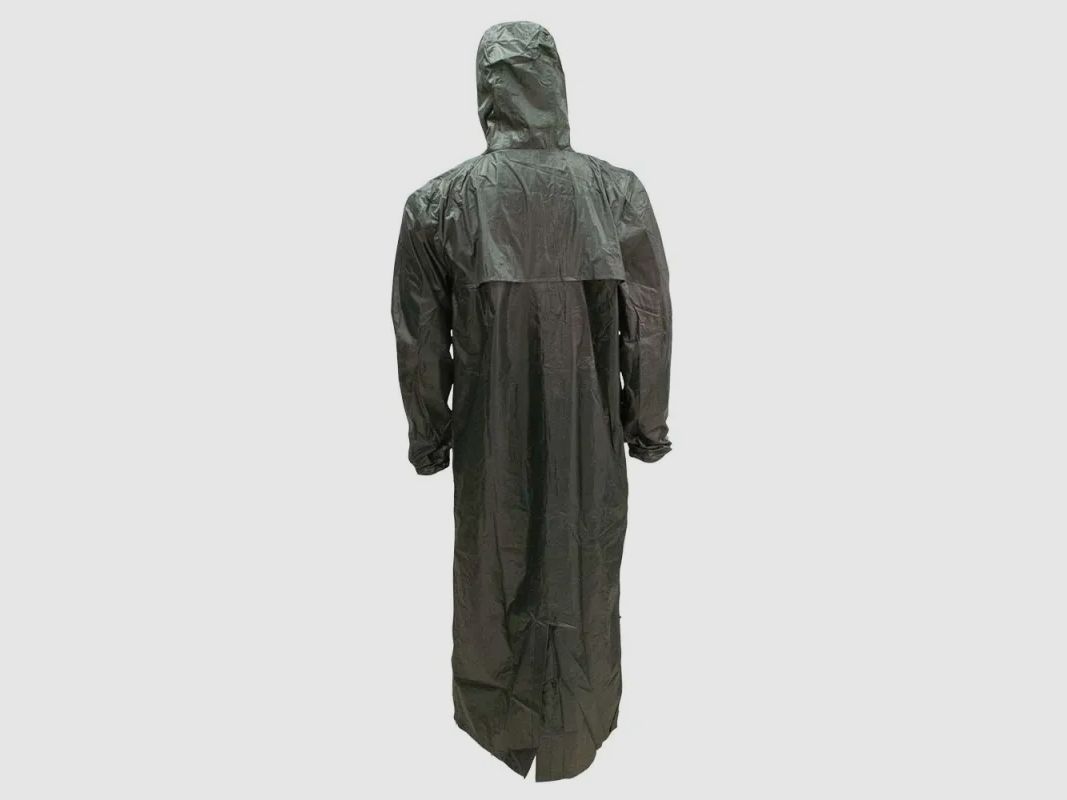 Langer Regenmantel LMA Blizzard khaki mit Kapuze, Bild 4 von 12