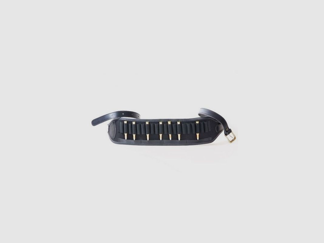 Geweerpatroon tas in zwart cordura 20 cellen Buffetteria Spadoni