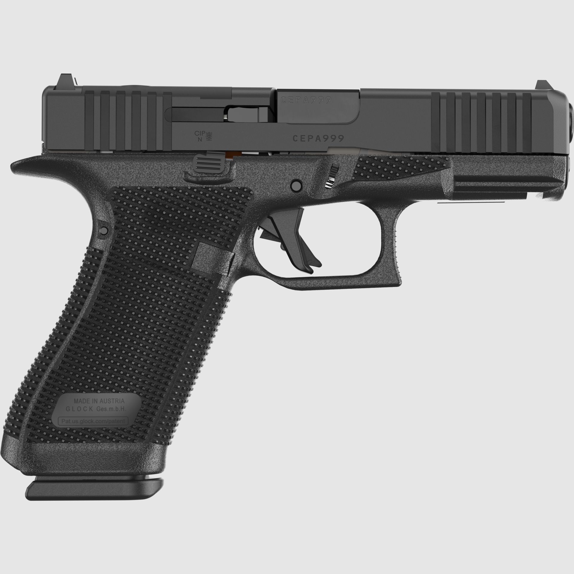 Glock pistol G45 Gen6 OR FS 9mm Luger 4.02" / 102 mm 17+1, Compact Crossover