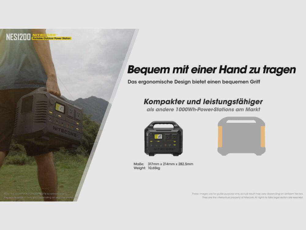 Nitecore	 NES1200 Power Station Hausversorgung Power Bank