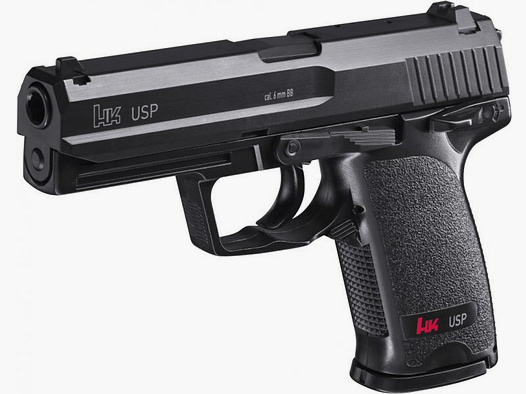 Softair Pistole Heckler Koch USP black Federdruck Kal. 6 mm BB, 25 SchuĂź (FREI)