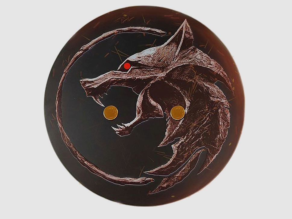 Support mural pour épée en argent et en acier The Witcher