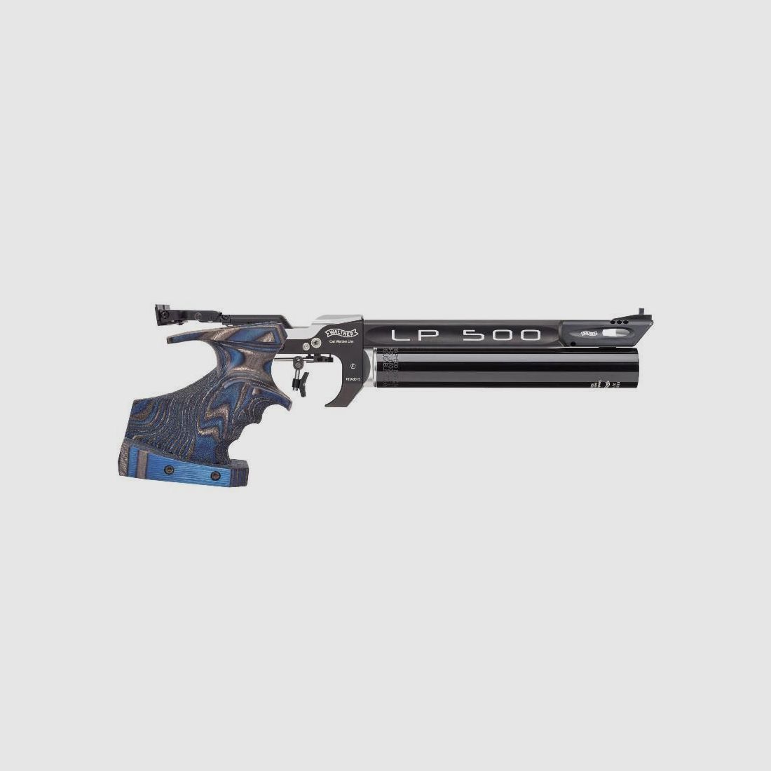 Walther LP500 Expert "Blue Angel" mit einer Alu-Kartusche