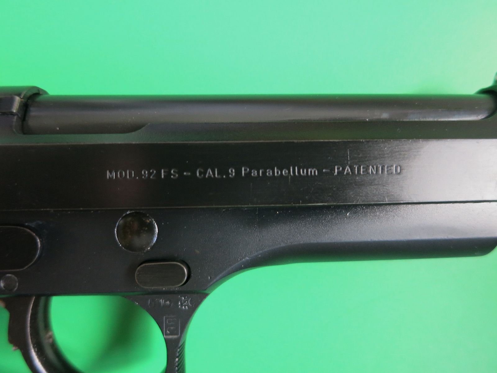 Pistola semiautomatica Beretta 92 FS (nera), 9 mm Luger, pistola delle forze armate statunitensi #29