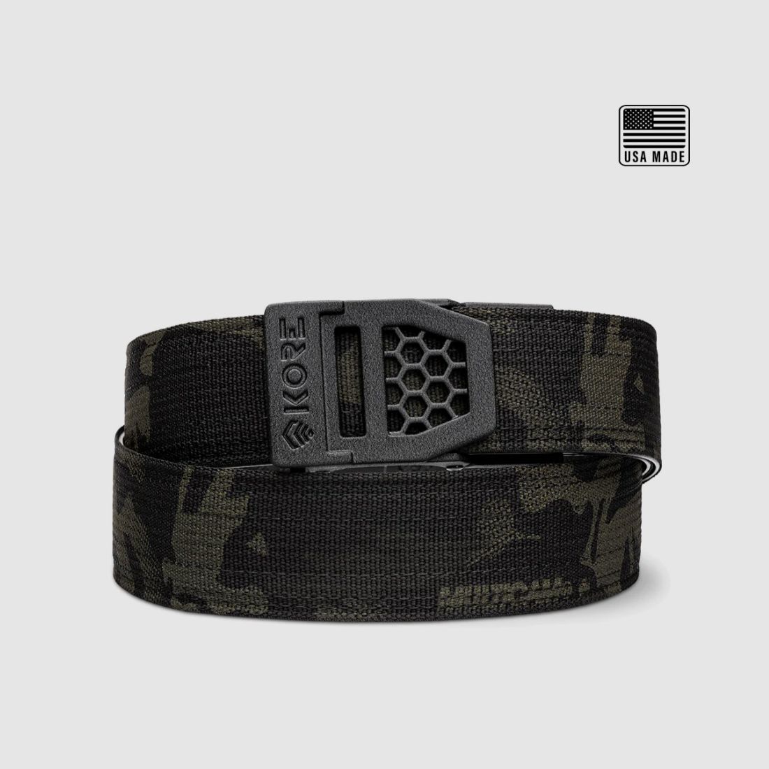 USA Multicam Black Tactical Gun Belt 1.5" X6 Black Buckle KORE, image 6 sur 6