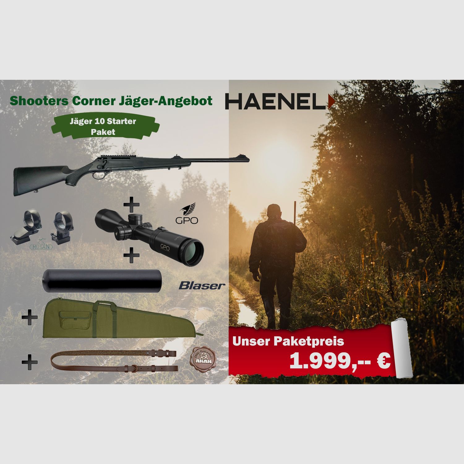 Haenel Jäger 10 Starter Paket Kal. .308 Win