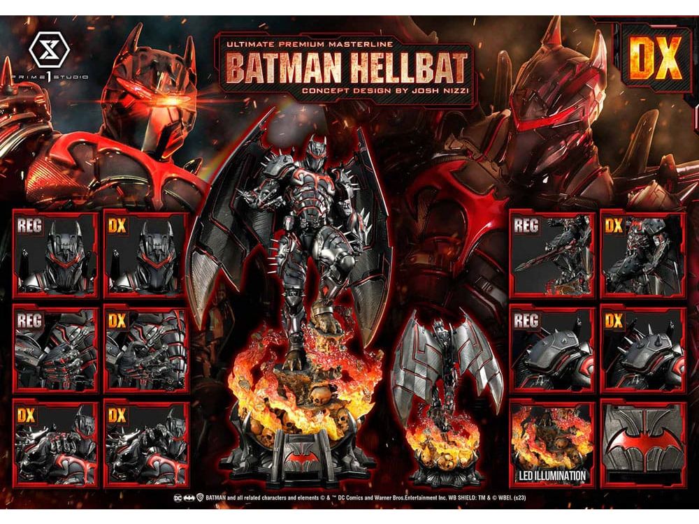 Batman Ultimate Premium Masterline Series Statue Hellbat Concept Design by Josh Nizzi Deluxe Version 76 cm | 43040