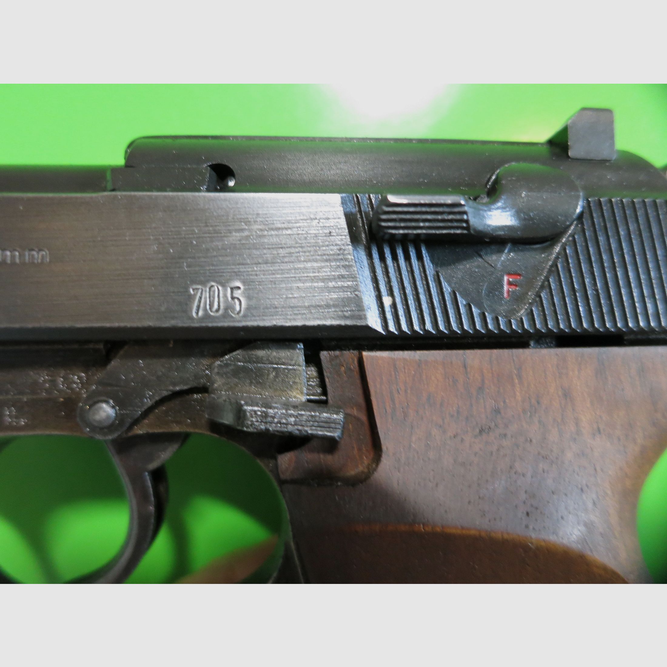 Walther P38 (P.38), WaA 359, 9 mm Luger, Walther/Zella-Mehlis, Schlitten P1      #56