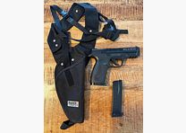 Smith & Wesson M&P40 PS Softair <0,5 J – Set mit 2 Magazinen & Swiss Arms Schulterholster