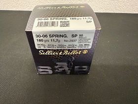 Sellier & Bellot .30-06 SPR. Partial jacket 11.7g/180grs.