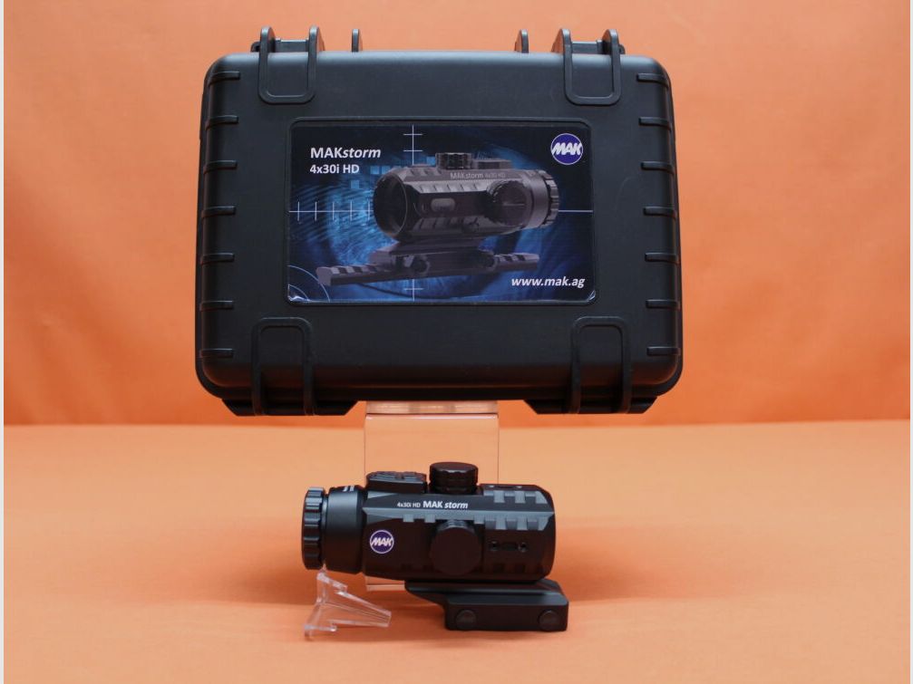 MAK. MAK MAKstorm Zielfernrohr 4x30i HD Gen1 (254003001) Circle-Dot Leuchtabsehen mit Strichplatte