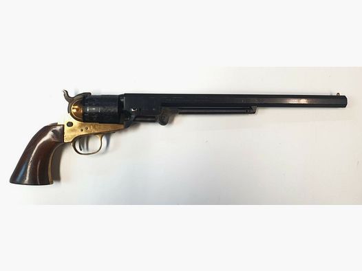 C.O.M. (Consorzio Officine Meccaniche) Percussion Revolver COM Gardone Navy Model - .44 Black Powder Only, Buntline Revolver