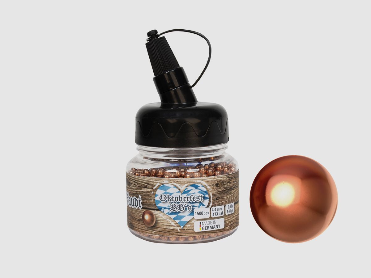 DIANA Oktoberfest lead BBs copper-plated 4.4mm 1,500 pieces