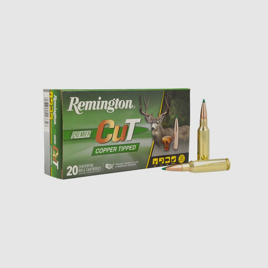 Remington Premier CuT Copper 6,5mm Creedmoor 120GR Tipped 20 Patronen