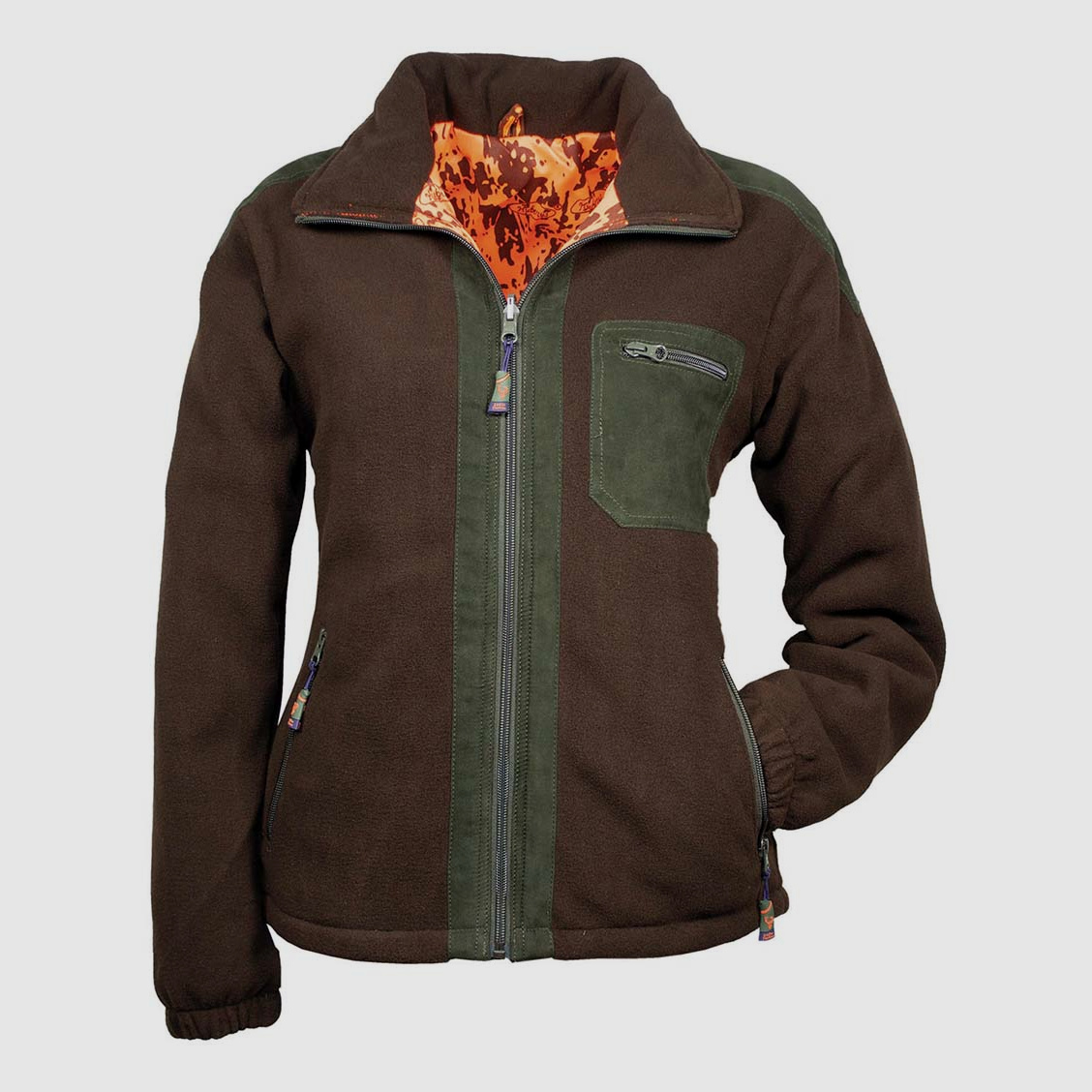 Hubertus Damen Wendefleece Jacke