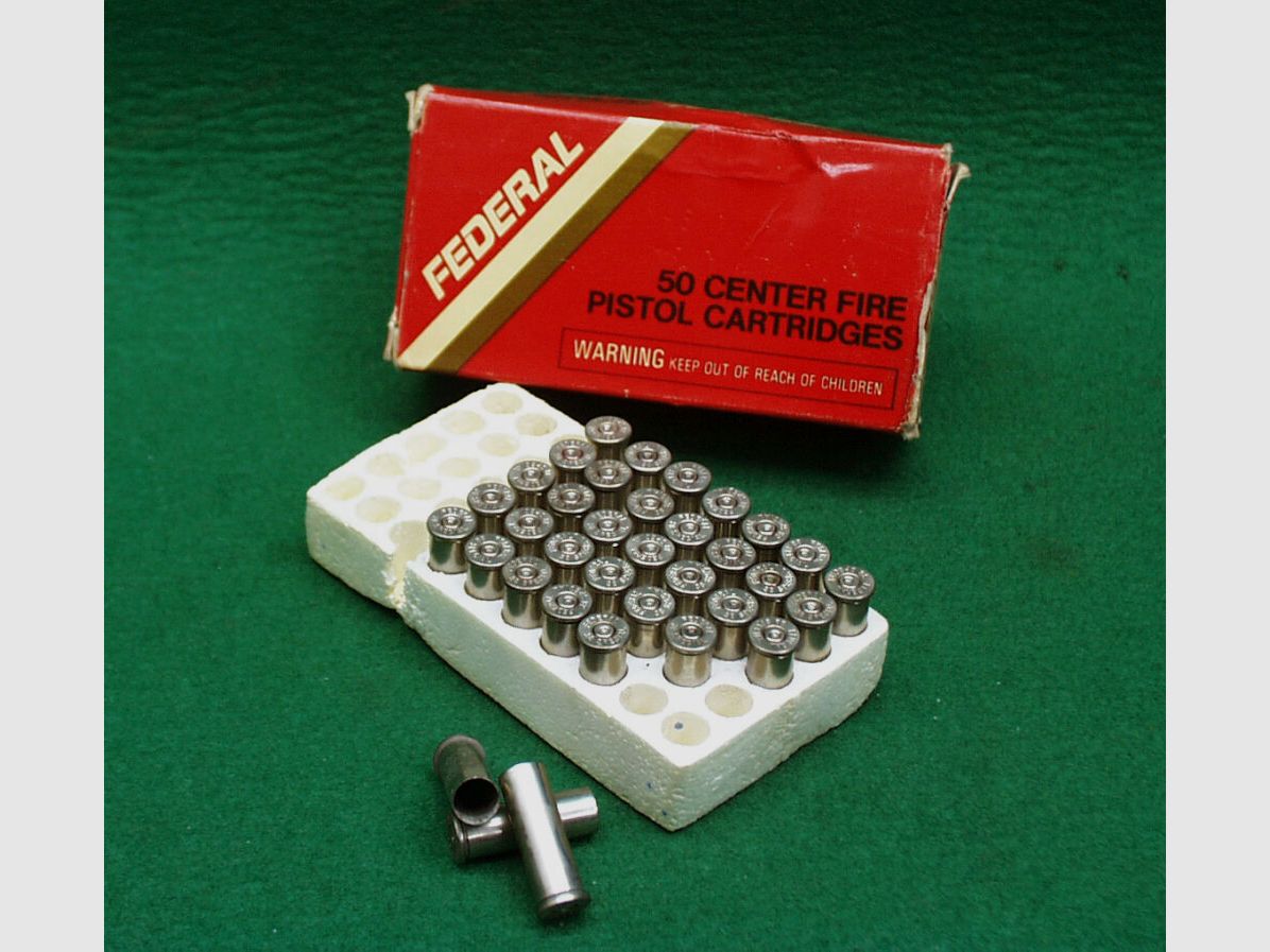 Federal Hülsen Kal.38 Special, gebraucht