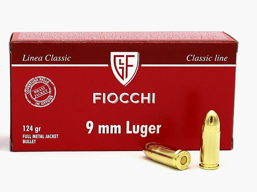 Fiocchi – 9mm Para – 124gr/8g