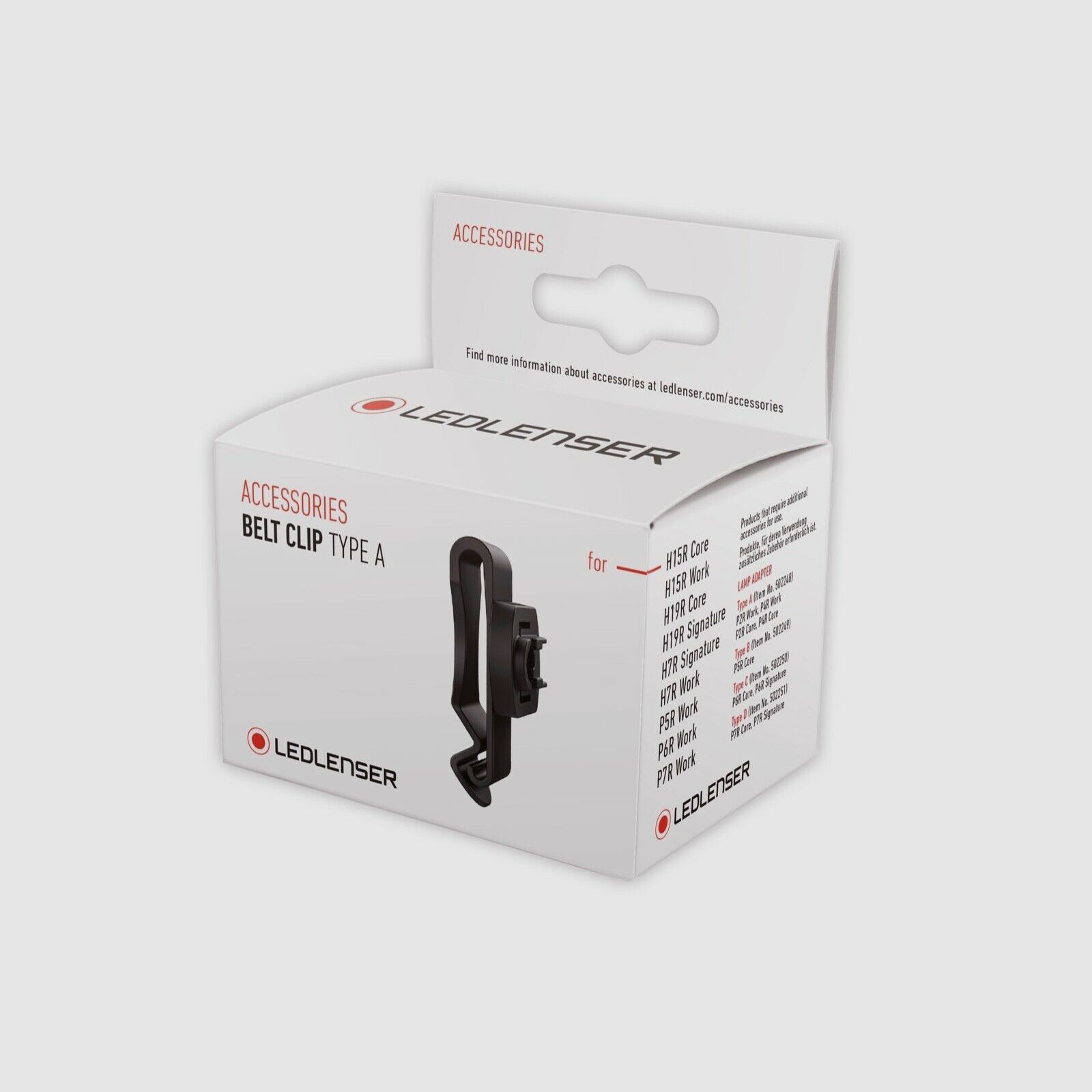 Ledlenser 502253 Belt Clip Type A Gürtel Befestigung für Taschenlampe