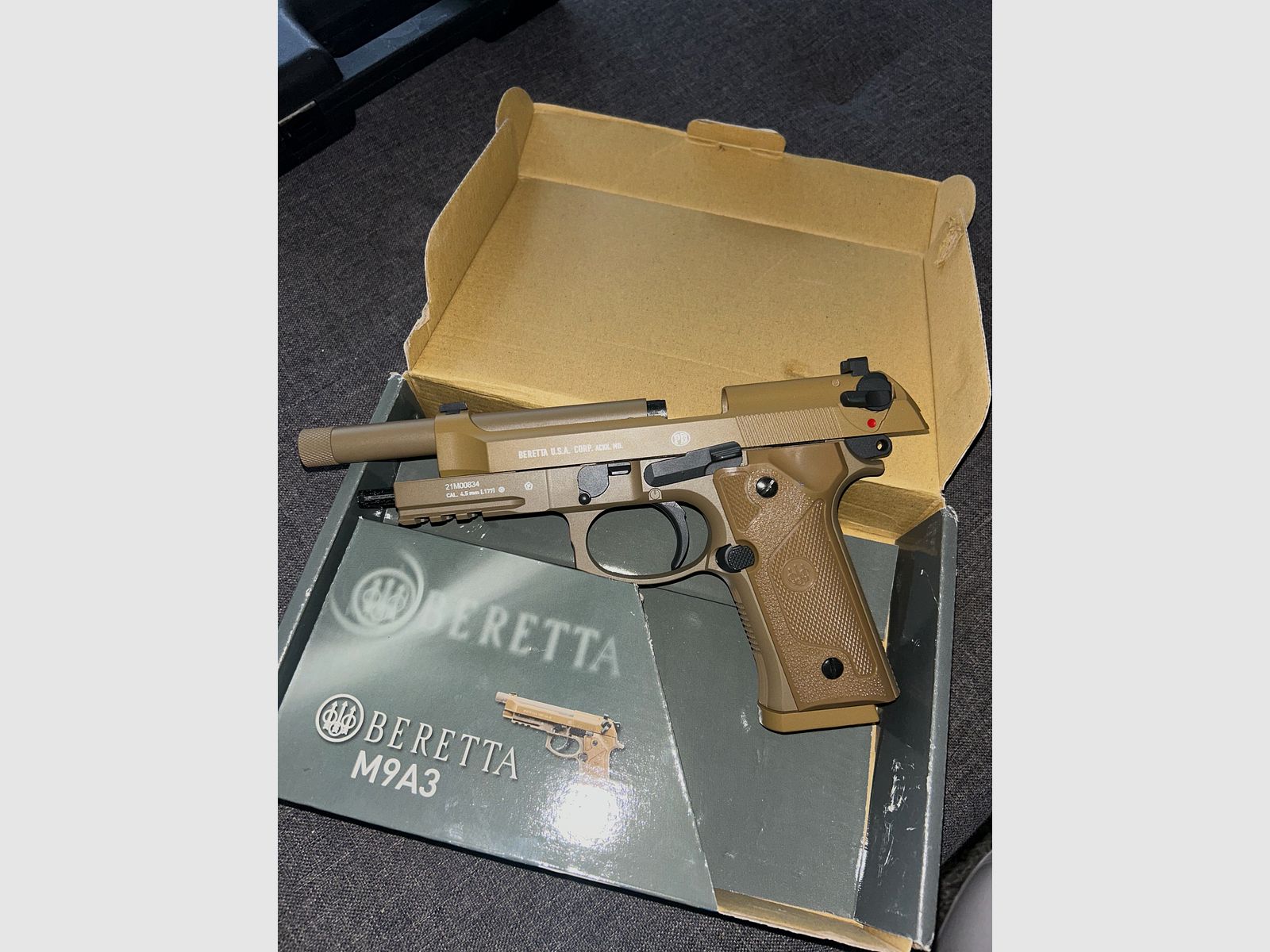 Beretta M9A3 / CO2 Blowback / 4,5mm Stahl BB