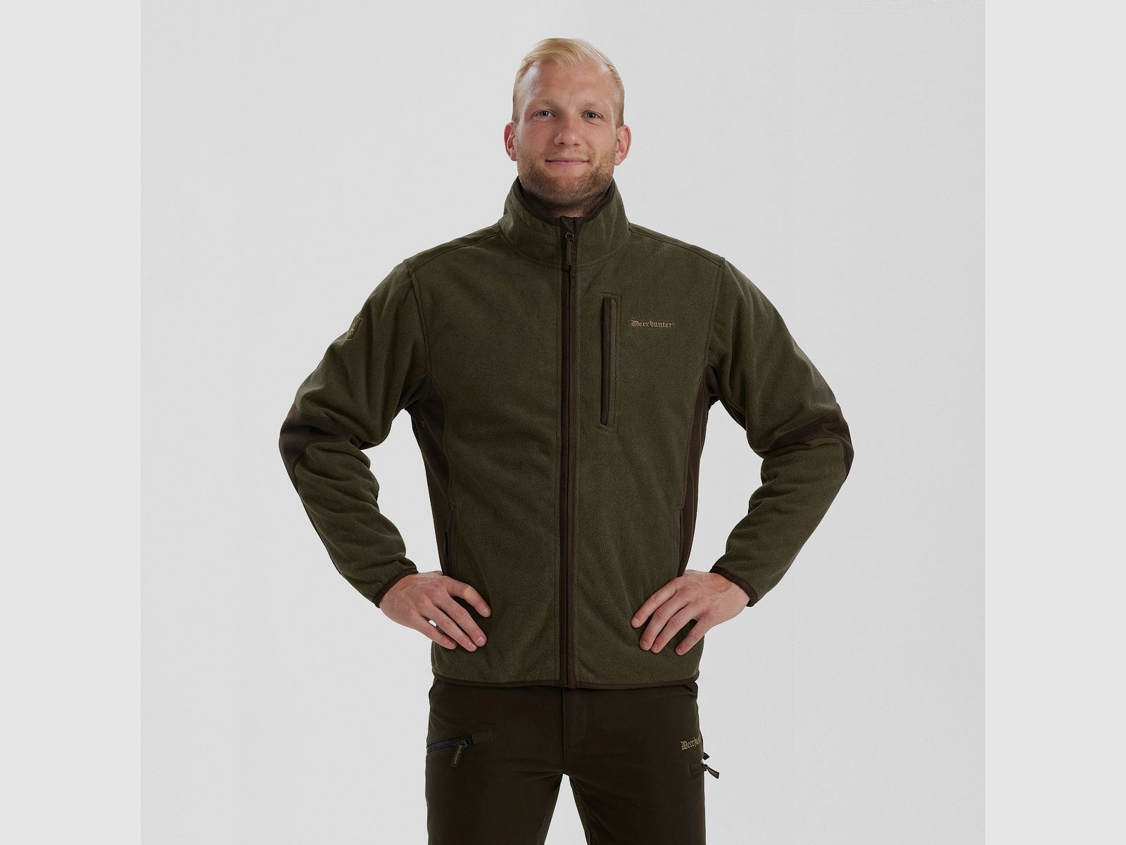 Deerhunter Gamekeeper Bonded Fleece Jacket Graphite Green 2XL