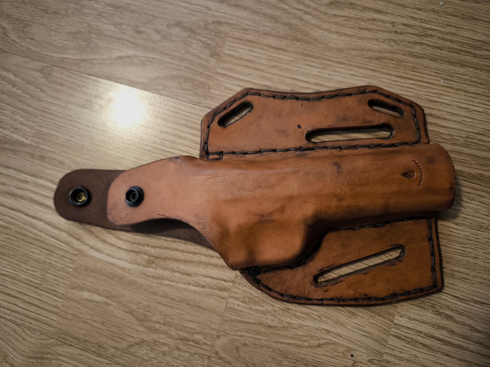 Leather belt holster Handmade