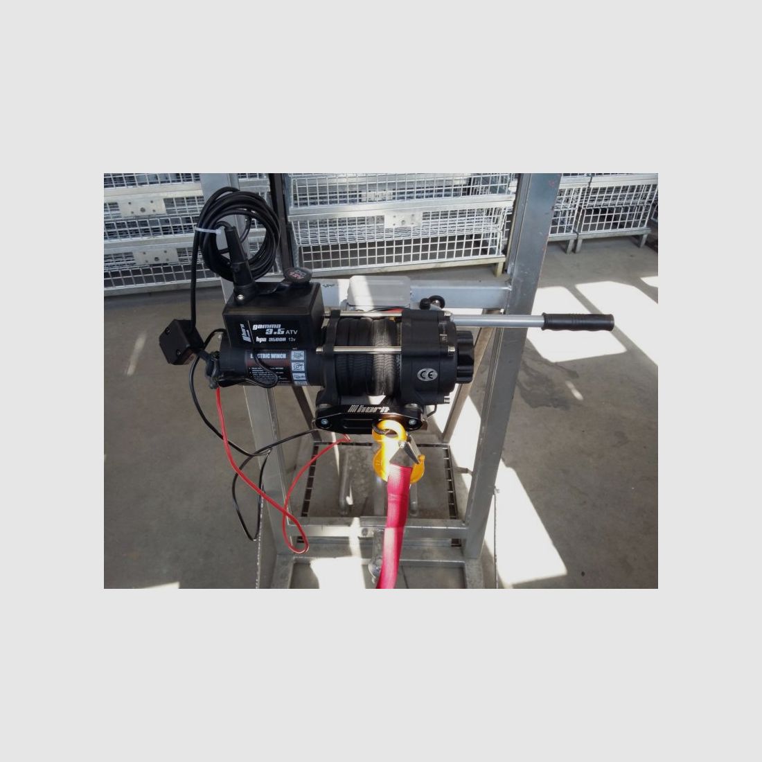 HECK-PACK elektrische lier model 3.5, 25 meter met kunststofkabel en snelsluiting, afbeelding 3 van 5