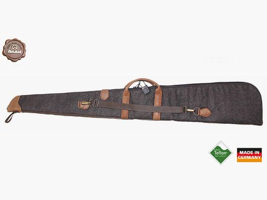 AKAH étui de fusil en loden/cuir d'élan