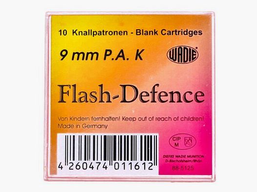 WADIE Blank Cartridges 9mm PA Flash Defense
