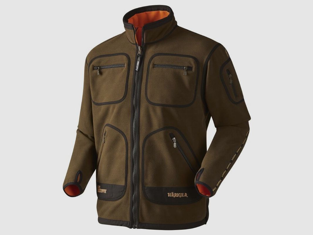Härkila Kamko Fleecejacke Green/Orange