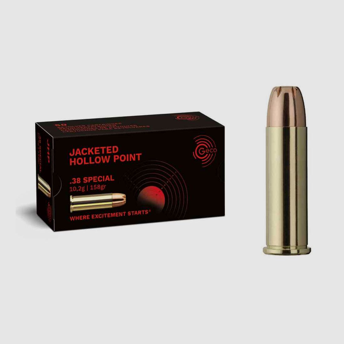 GECO .38 Special HP 158 gr 50 colpi