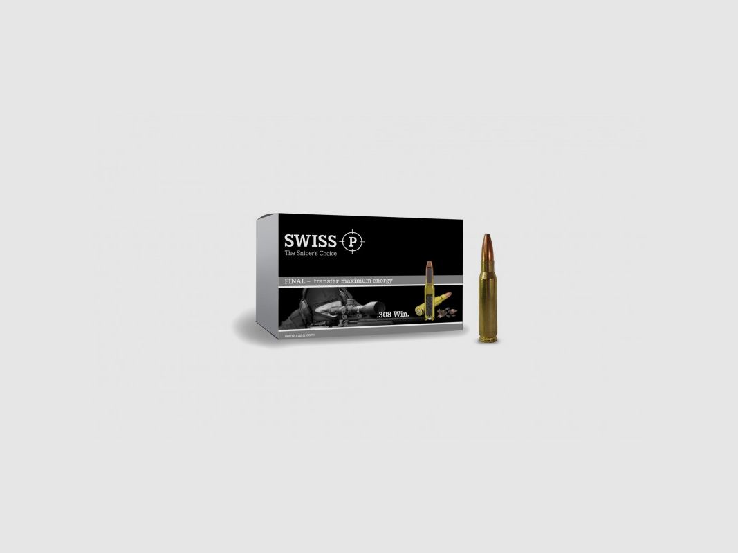 RUAG SWISS 308 WIN 130 GRS / 8,4G FINAL SHORT RANGE 20 PZ, immagine 1 di 2