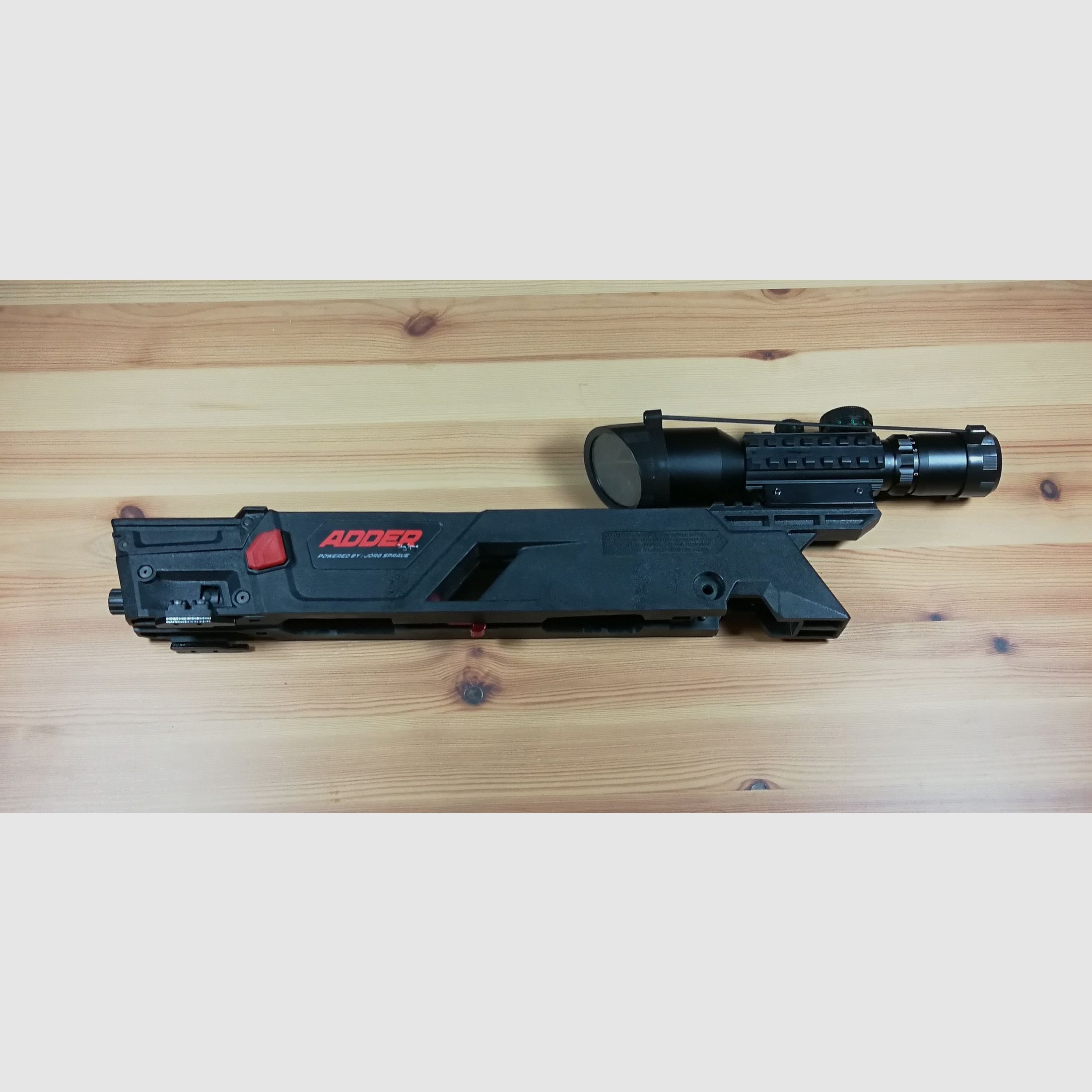 ADDER COBRA SYSTEM 130 LBS + 7 SCHUSS POLYMER MAGAZIN + 7 SCHUSS METALL MAGAZIN + OPTIK 3-10x42 Gr/Ro Bel & OPTIK 4x32 + METALL STANDBEIN