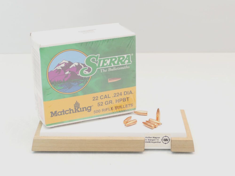 Sierra Geschosse HBPT 52grs.A100 .22/224