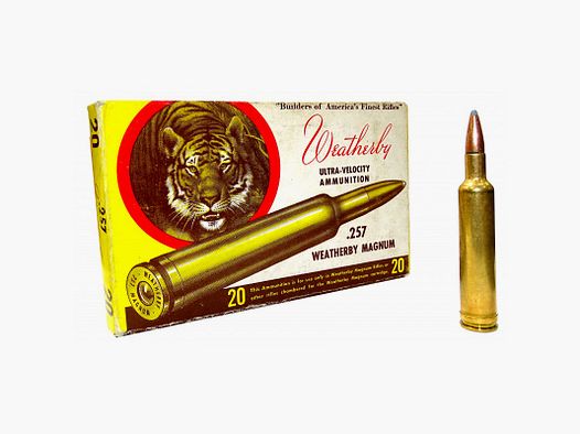 Büchsenpatronen Weatherby .257 Weatherby Magnum UV  100gr. !!!