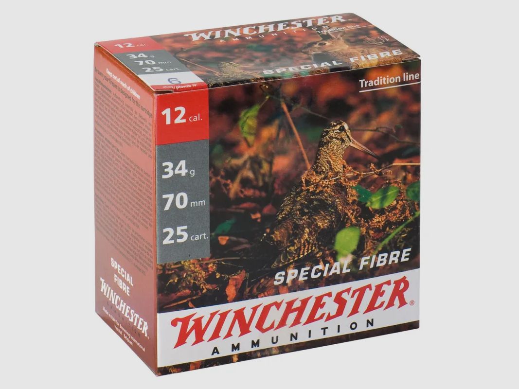 Doos van 25 patronen Speciale Vezel vet wad 12-70 34g, afbeelding 1 van 3