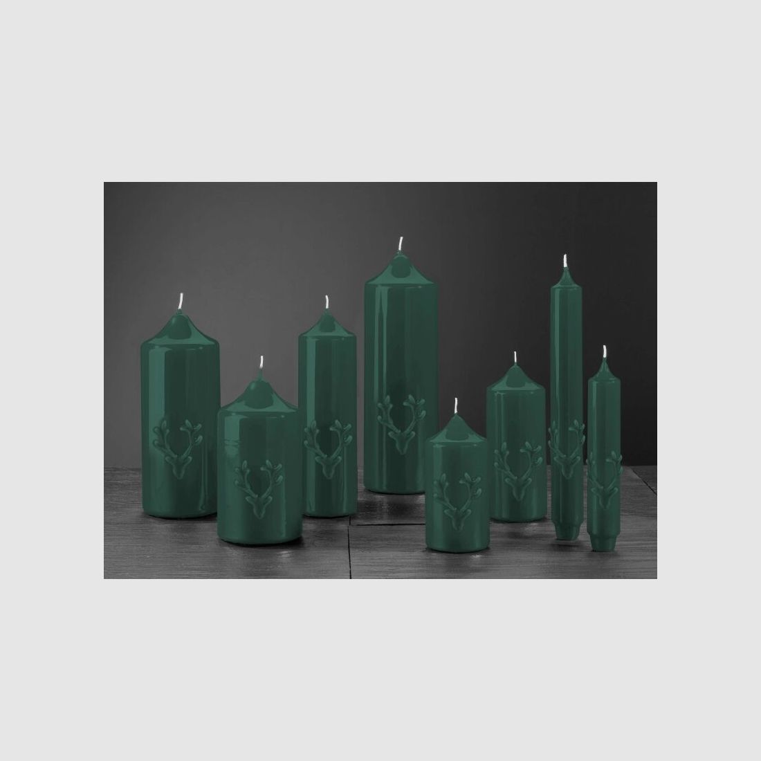 Engels Kerzen Gelackte Stab- oder Stumpkerze mit Geweih