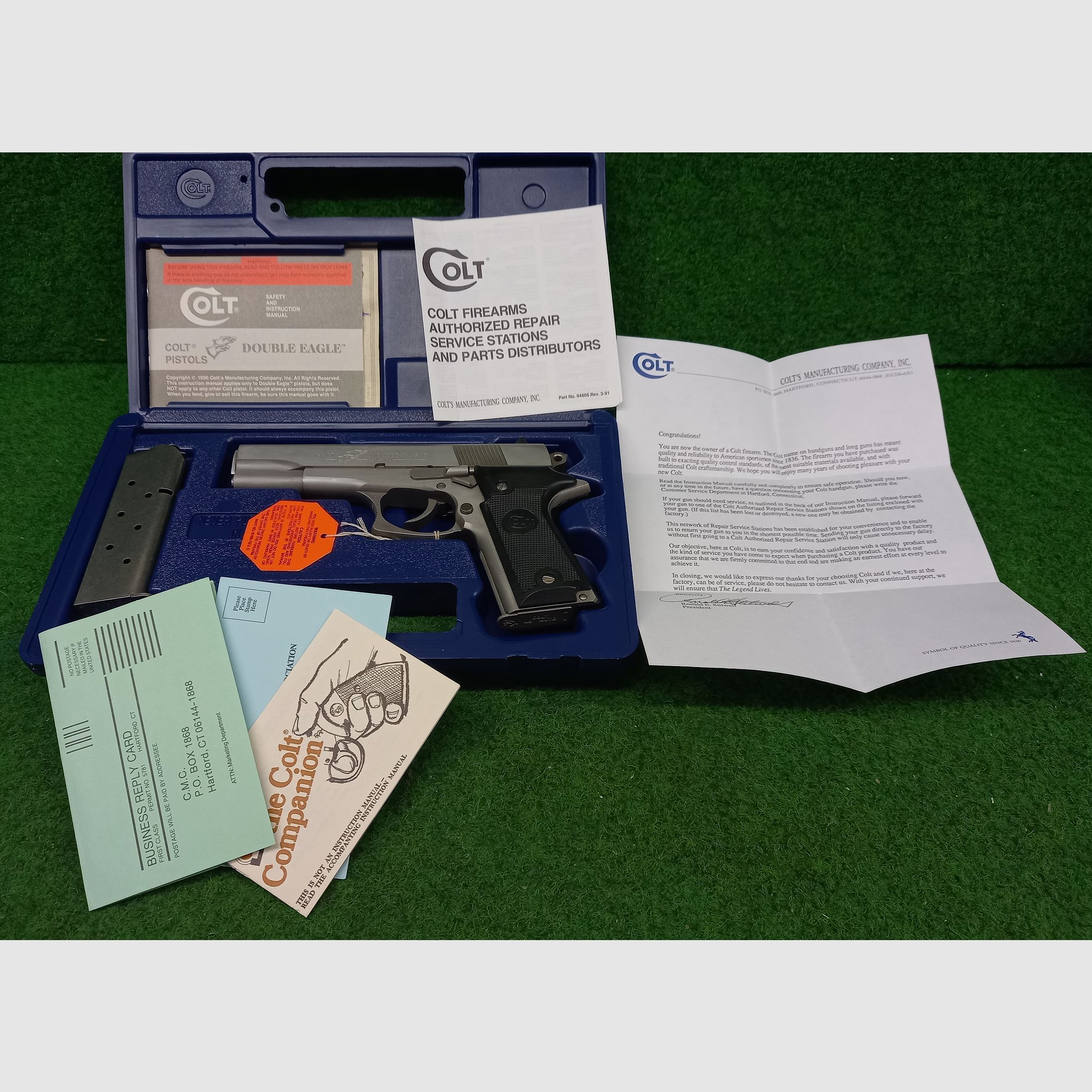 Colt Double Eagle pistol in .45 AUTO caliber in stainless steel,