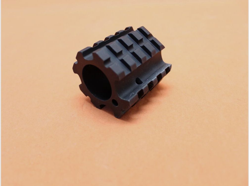 DPMS AR-15: Gasblok Picatinny 4-Rail DPMS .936" ID (GB-4R) Alu zwart Geschikt voor Bull-Barrel