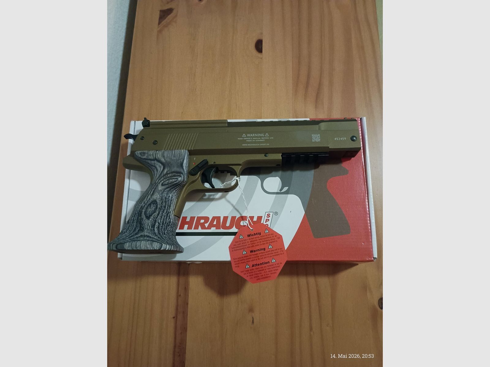 Weihrauch HW 45 Bronze Star in 5,5 mm nuovo nella confezione originale, immagine 2 di 5