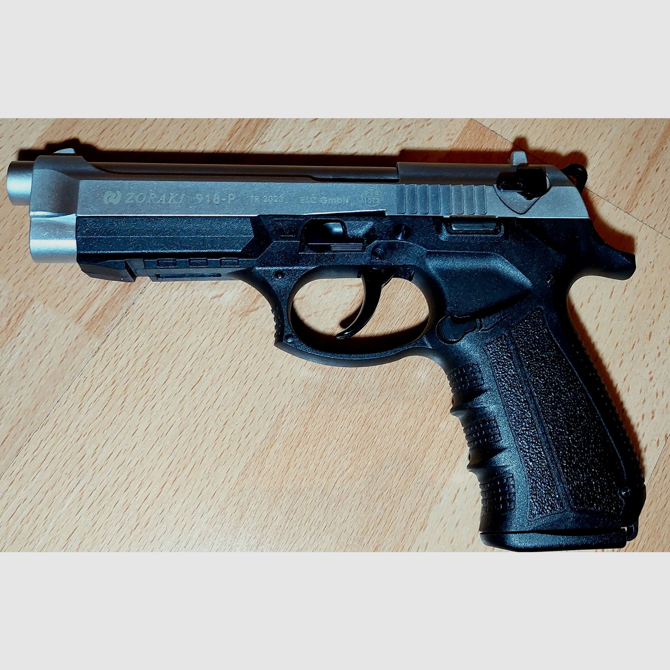 Zoraki 918-P 9mm P.A.K. Matt Chrom (PTB 1072) neuwertig