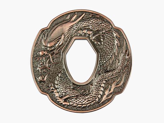 PTL Sports Tsuba Mokko Kształt w Wyglądzie Metalu dla Bokken i PP Katana