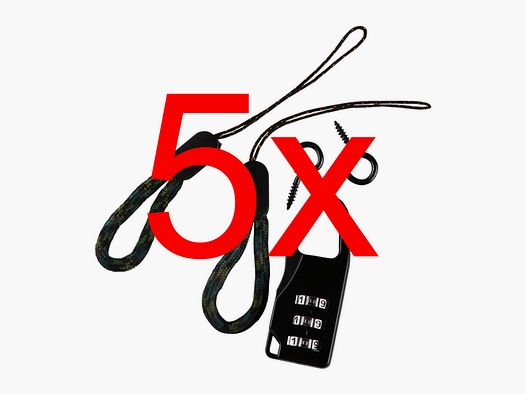 5x Set di sicurezza per supporto per spade Katana