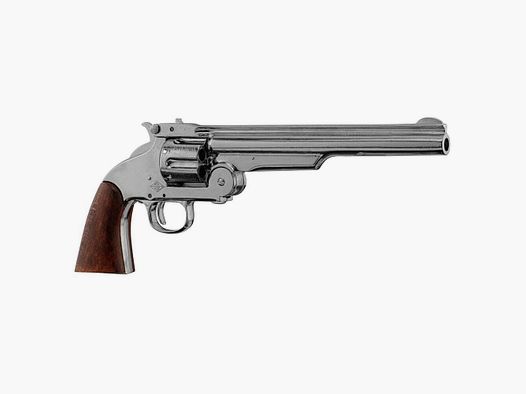 Dekorative Replik von Denix Revolver Smith & Wesson 1869 vernickelt S&W 1869 NQ