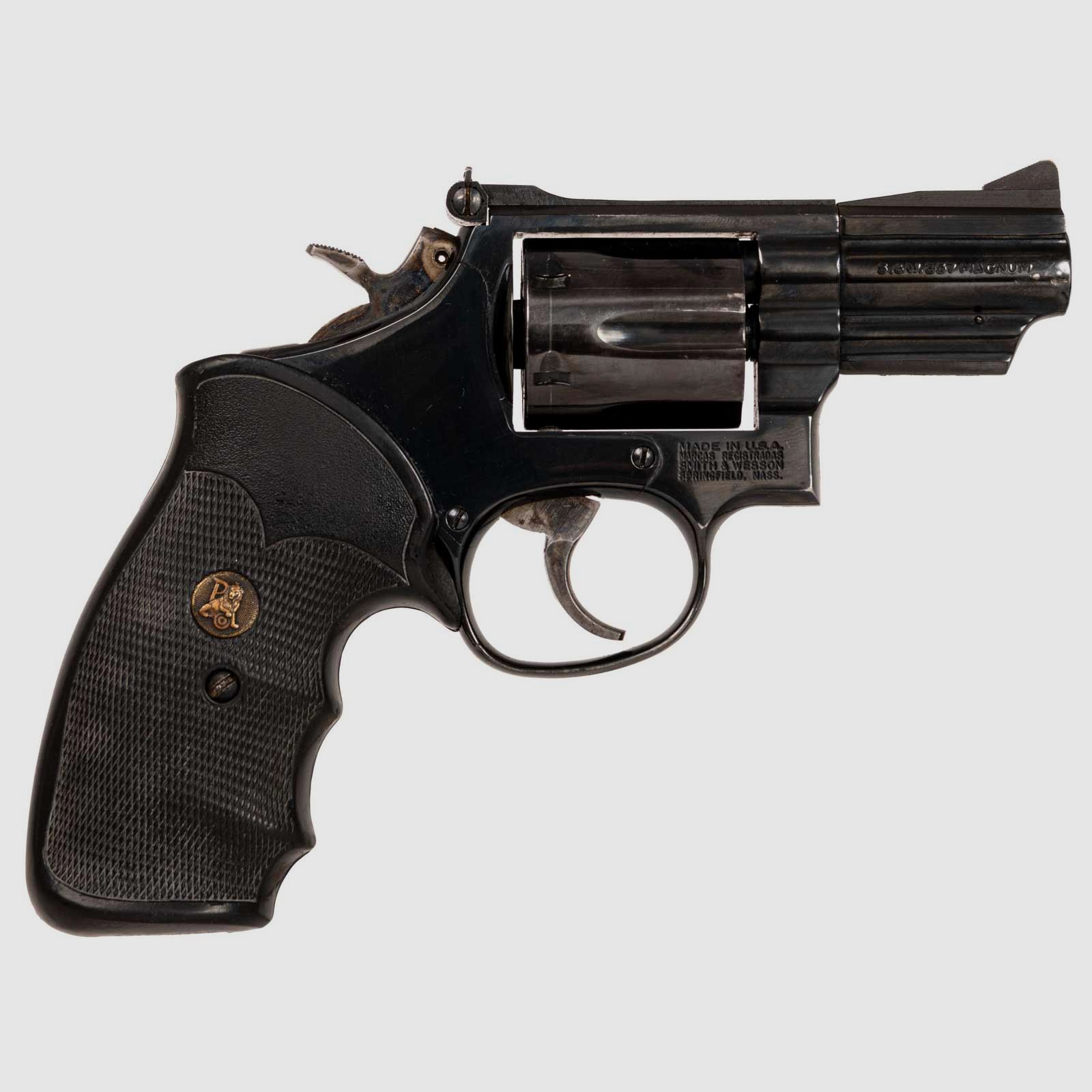 Smith & Wesson Mod.19 , LL: 2,5 Zoll, Lederholster, Pachmayr-Griff, .357Mag
