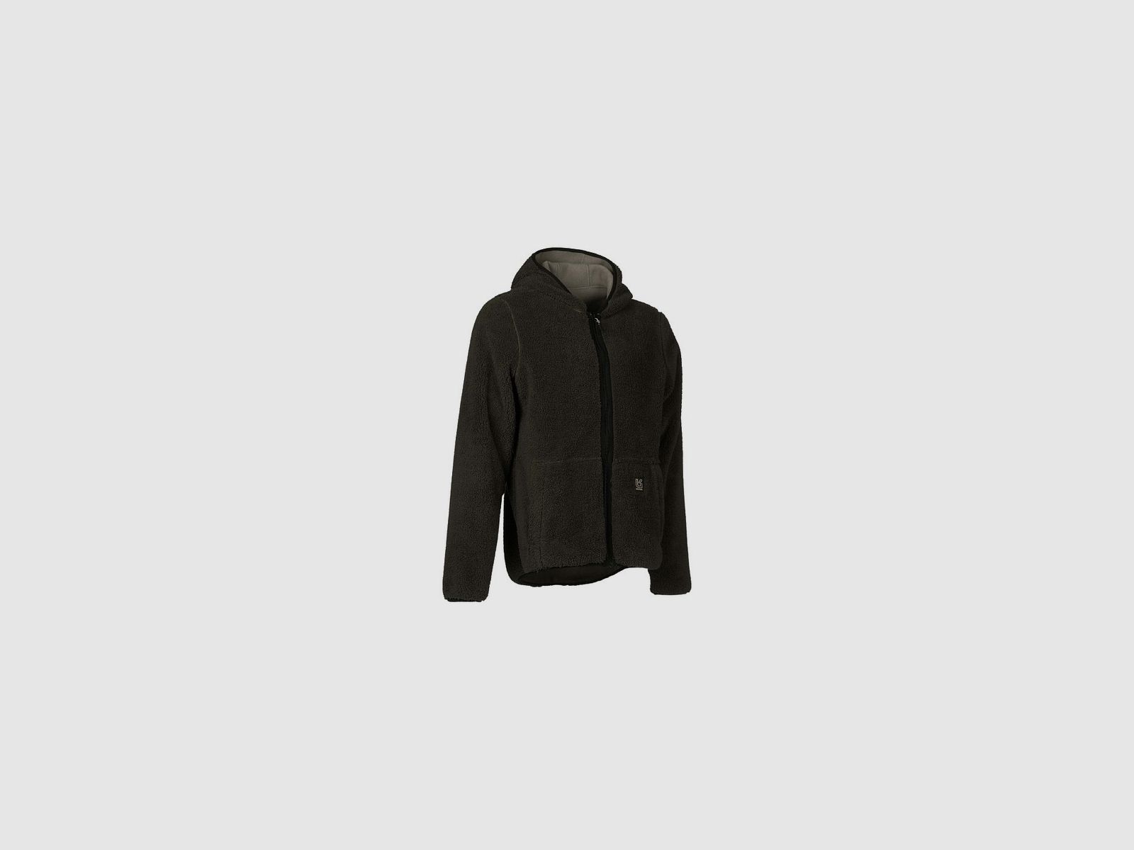 Univers - Wende-Fleecejacke grau/braun, Bild 8 von 10