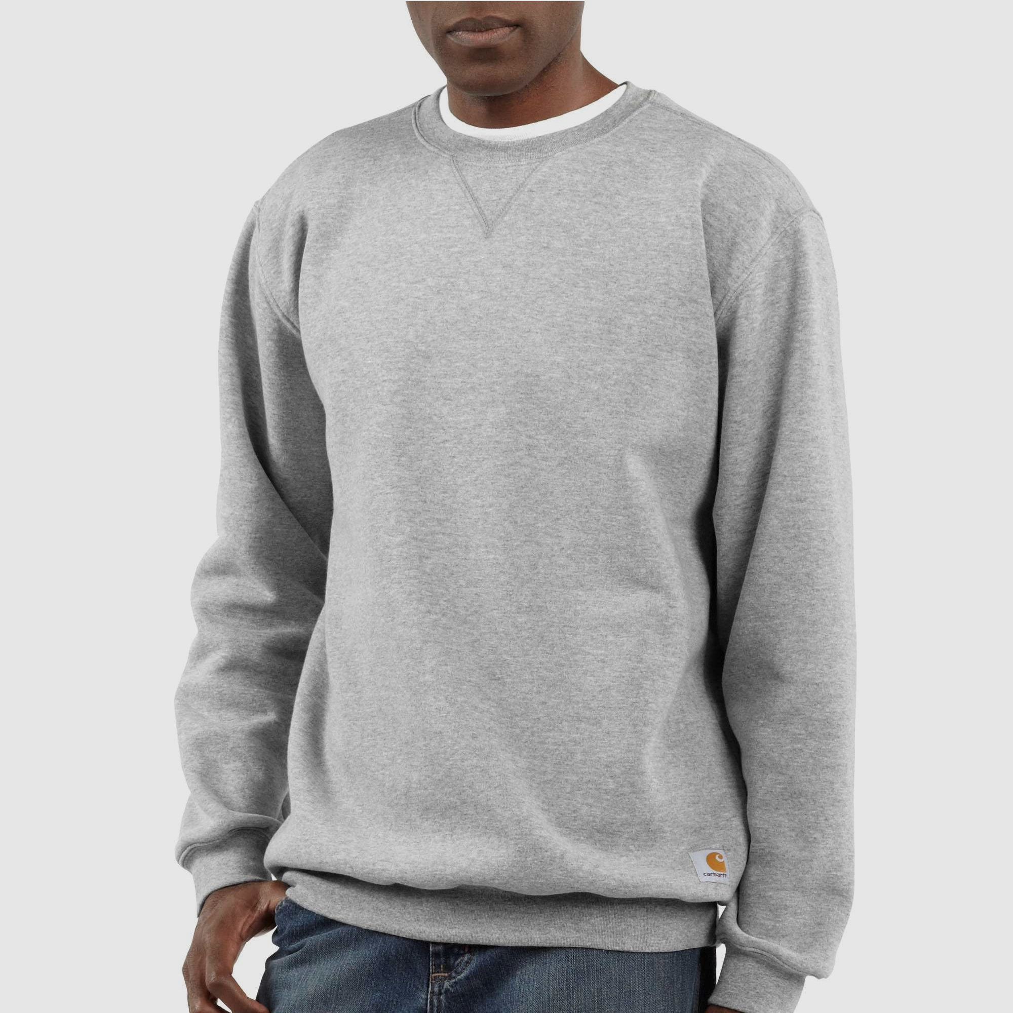 Carhartt Midweight Crewneck Sweatshirt Homme Heather Grey L