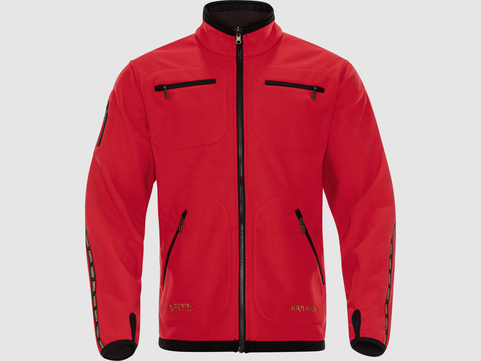 HÄRKILA Kamko Fleecejacke brown/red, Bild 3 von 8